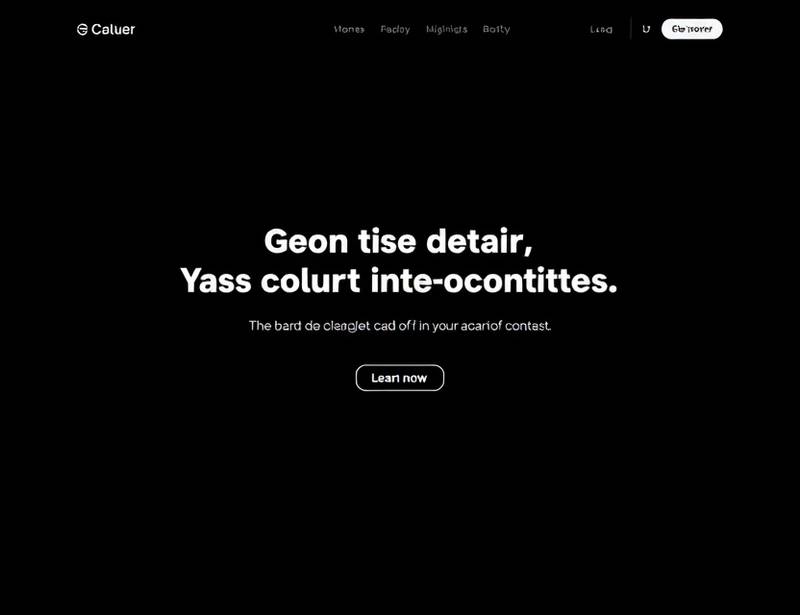 High Contrast Mode showing a website with black background and white text